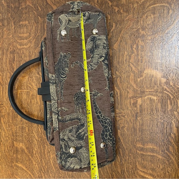 RAVIANI GARLAND WEEKENDER TAPESTRY SAFARI ANIMAL CARPET SHOULDER BAG PURSE - Picture 6 of 15